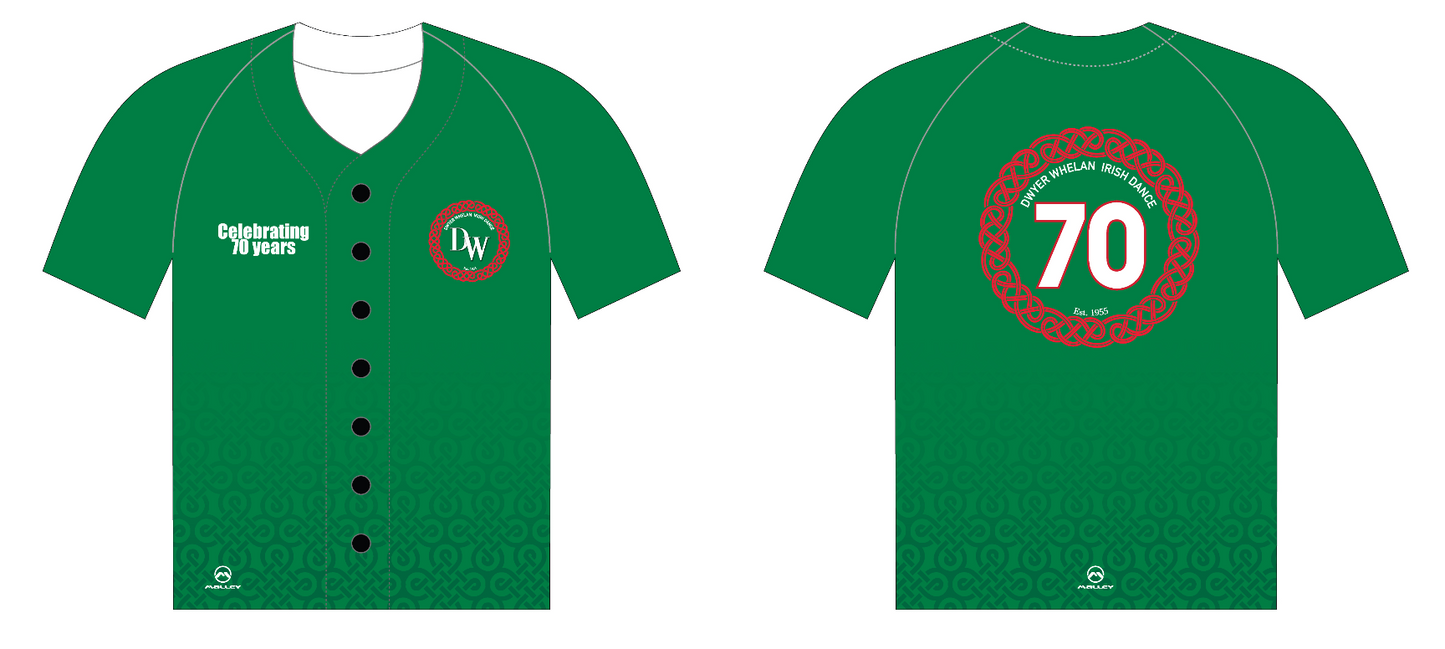 Dwyer Whelan UNISEX Baseball Top ANNIVERSARY