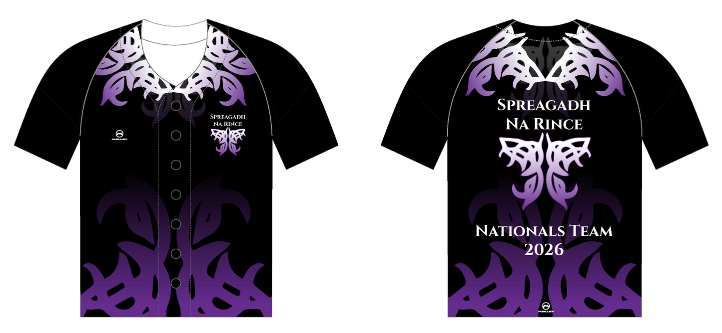 ***NATIONALS TEAM 2026*** Spreagadh Na Rince UNISEX Baseball Top
