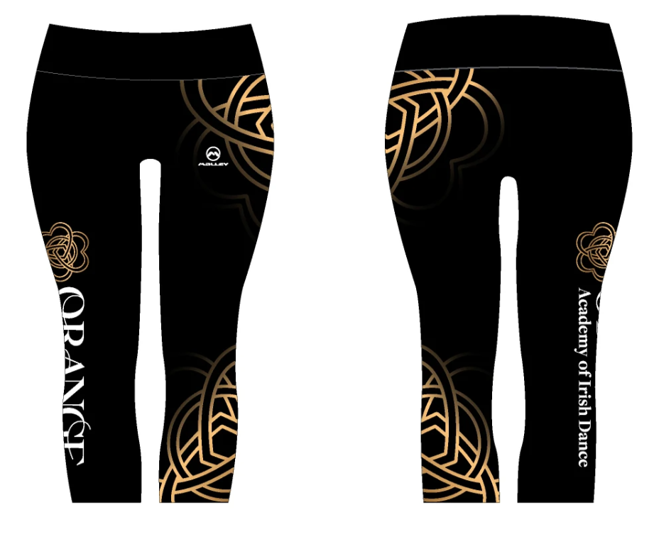 Orange Academy 3/4 Length Capri leggings